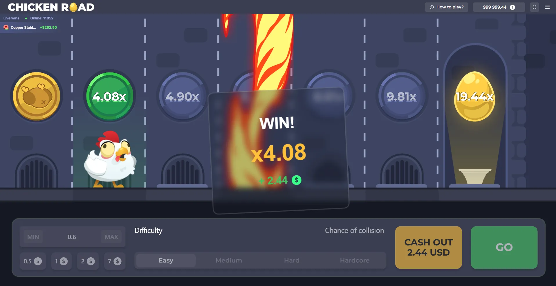 App Chicken Road para Android e iOS